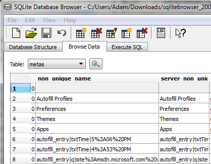 SQLite Browser